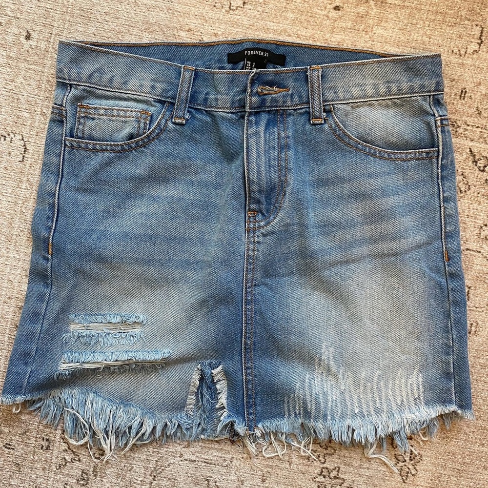 F21 Jean Skirt